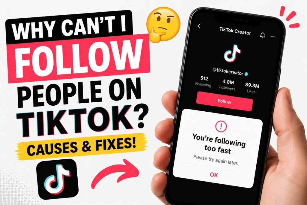 Why Can’t I Follow People on TikTok? Causes and Fixes